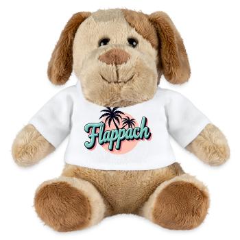 Flappach Palmen Retro Sommer - MiniFeet® Hund Helge - Weiß - Vorne