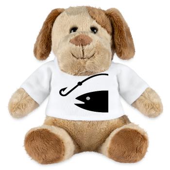Pêche - Chien en peluche Helge MiniFeet® - blanc - Devant