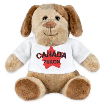 Yukon, Canada - Chien en peluche Helge MiniFeet® - blanc - Devant