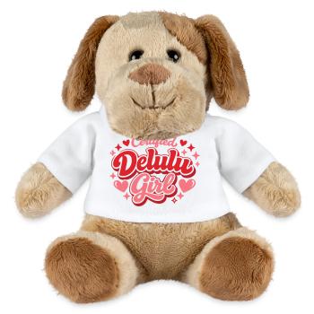 Certified Delulu Girl Cute Trendy Shirt - MiniFeet® Dog Helge - white - Front