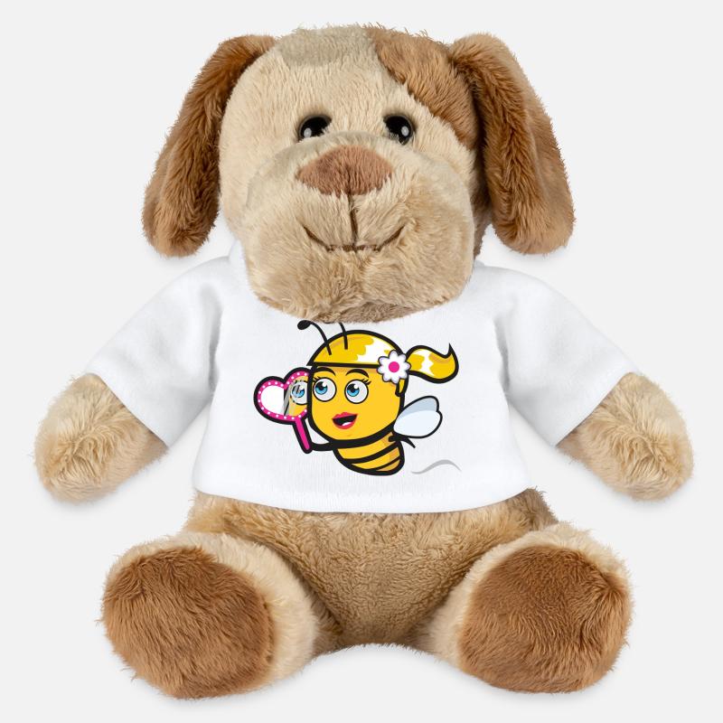 Schöne Biene - MiniFeet® Hund Helge - Weiß