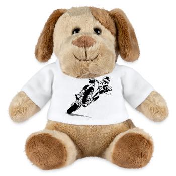 Supermoto Racing - MiniFeet® Hund Helge - Weiß - Vorne
