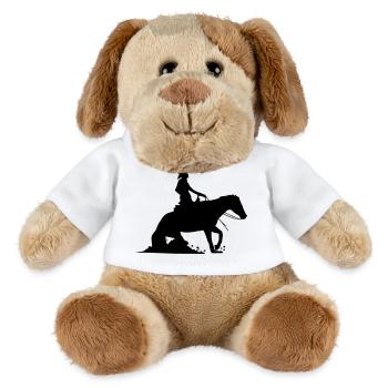 Pferdesport Westernreiten - Reining - MiniFeet® Hund Helge - Weiß - Vorne