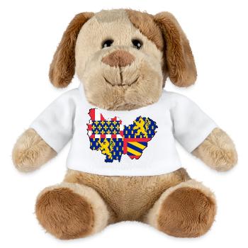 Bourgogne Franche Comté - MiniFeet® Hund Helge - Weiß - Vorne