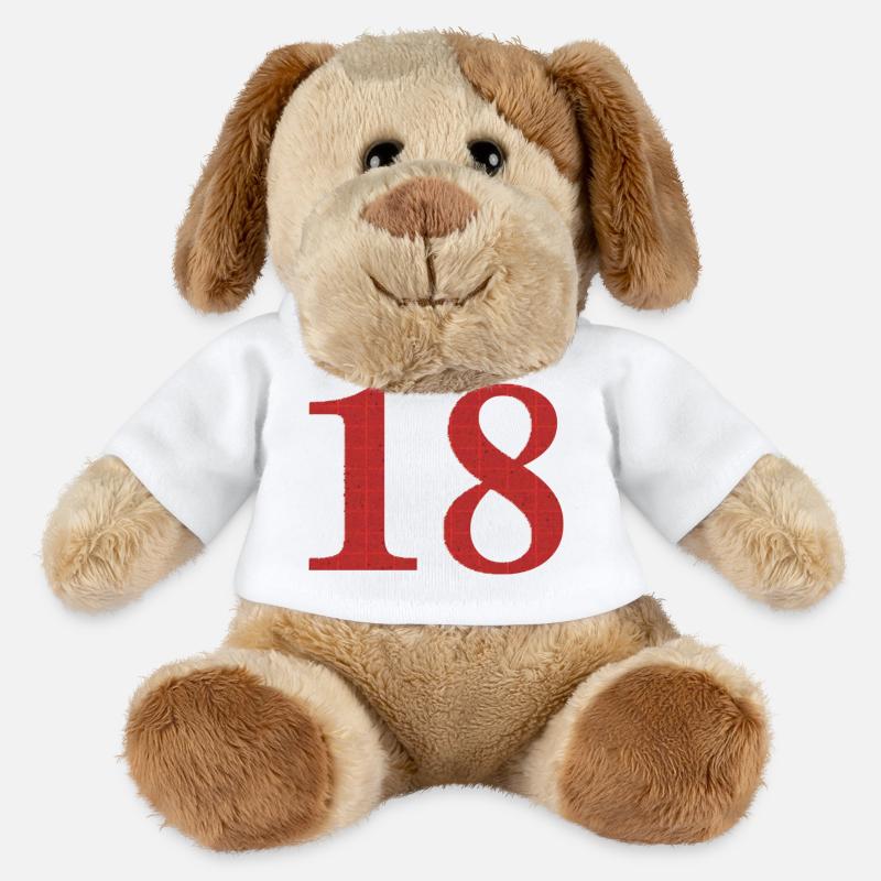 18 Geburtstag - MiniFeet® Hund Helge - Weiß