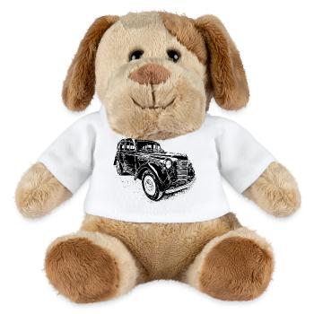 Moskvich 401 - Chien en peluche Helge MiniFeet® - blanc - Devant