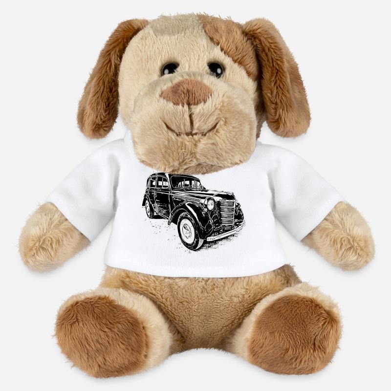 Moskwitsch 401 - MiniFeet® Hund Helge - Weiß
