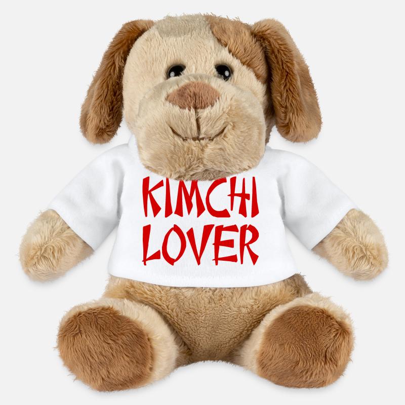 KIMCHI LOVER Corée - Chien en peluche Helge MiniFeet® - blanc