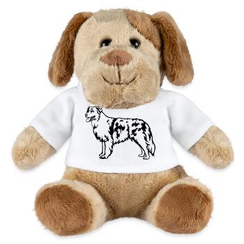 Berger australien - Chien en peluche Helge MiniFeet® - blanc - Devant