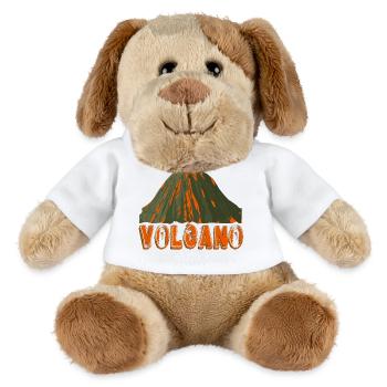 volcano with font - MiniFeet® Dog Helge - white - Front