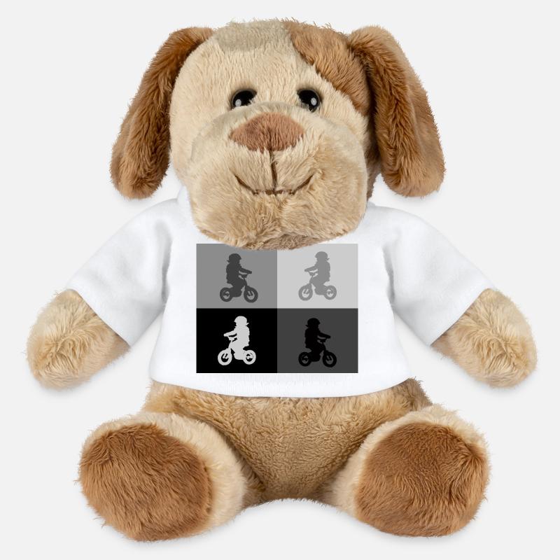 Junior Biker Pop Art grey - MiniFeet® Dog Helge - white