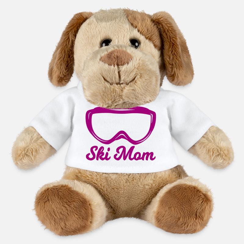 Skifahrer Mama - MiniFeet® Hund Helge - Weiß