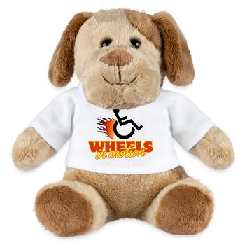 Les roues du fauteuil roulant sont toujours en mouvement # - Chien en peluche Helge MiniFeet® - blanc - Devant