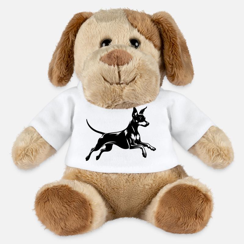 Zwergpinscher - MiniFeet® Hund Helge - Weiß