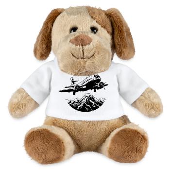 Flugzeug Grafik - MiniFeet® Hund Helge - Weiß - Vorne