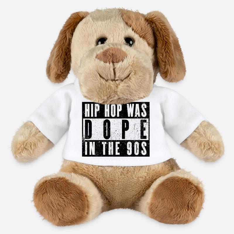 Nostalgie pur – 90s Hip-Hop Klassiker - MiniFeet® Hund Helge - Weiß