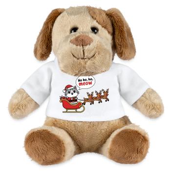 Festliches Katzenschlitten-Design für den Weihnachtsmann - MiniFeet® Hund Helge - Weiß - Vorne