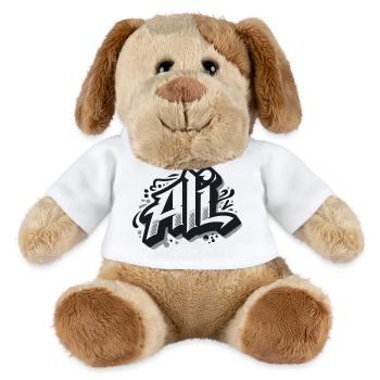 Ali Name Vorname Graffiti - MiniFeet® Hund Helge - Weiß - Vorne