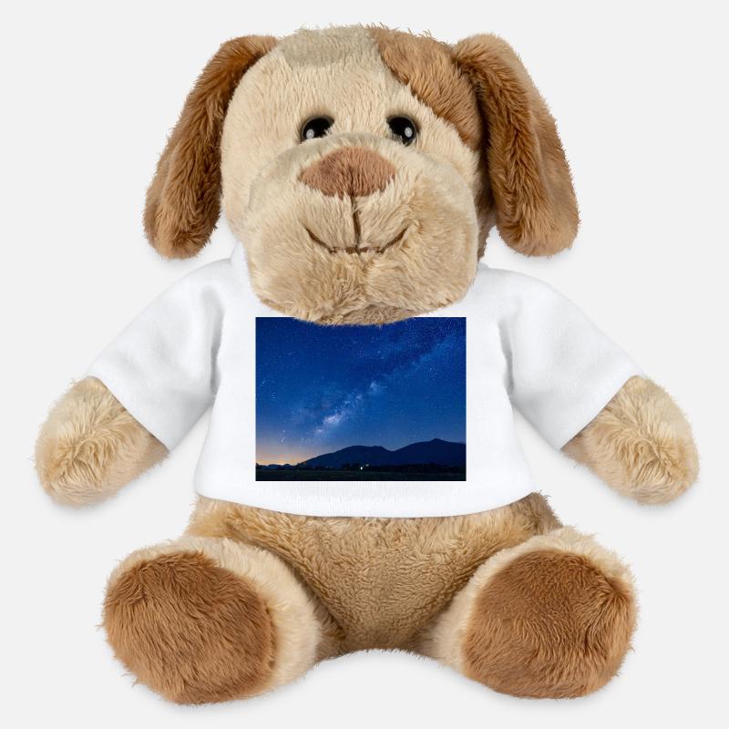 Starry Sky Night Mountain - MiniFeet® Dog Helge - white