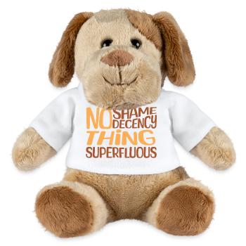 No Shame Superfluous Clothing Design - MiniFeet® Dog Helge - white - Front