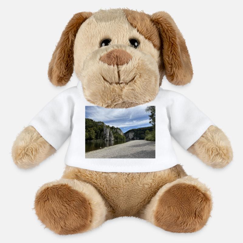 Kelheim River Cliffs Landscape Danube Gorge - MiniFeet® Dog Helge - white
