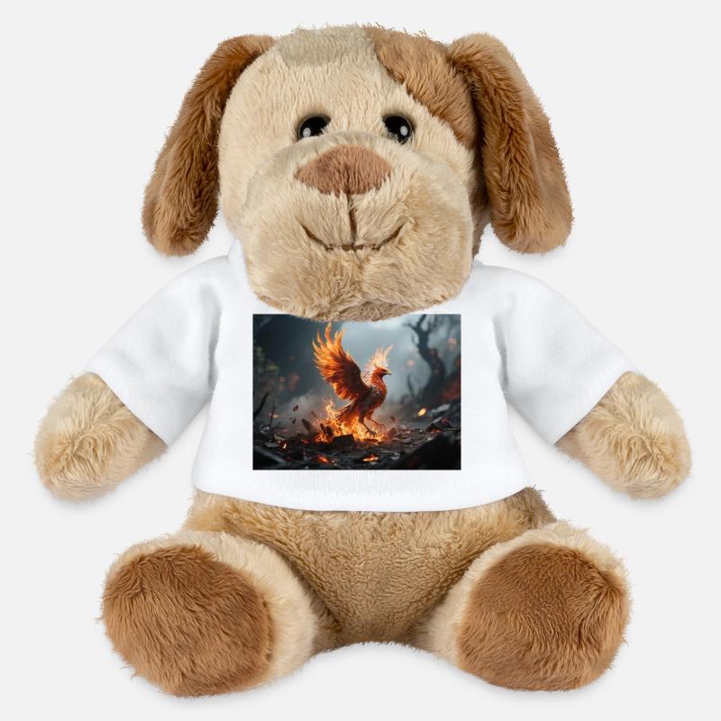 Feu Phénix Rise - Chien en peluche Helge MiniFeet® - blanc