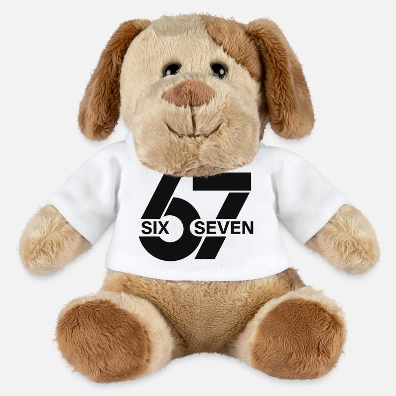 Six Seven Meme - MiniFeet® Hund Helge - Weiß