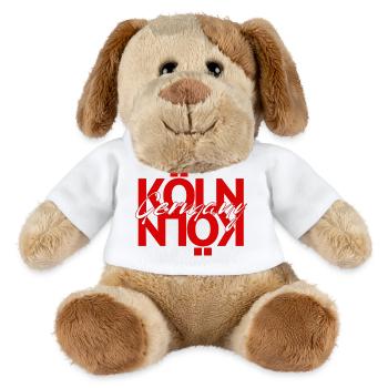 King Germany font overlay - MiniFeet® Dog Helge - white - Front