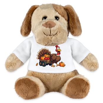 Thanksgiving Lustiger Thanksgiving Truthahn - MiniFeet® Hund Helge - Weiß - Vorne