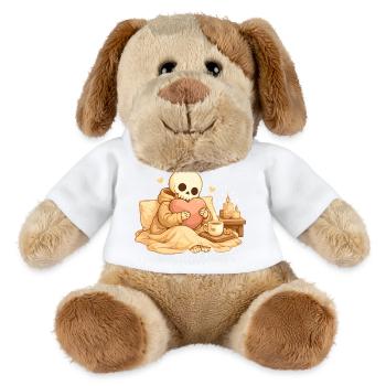 Cozy Skelett mit Herz – Ruhe & Selbstfürsorge - MiniFeet® Hund Helge - Weiß - Vorne