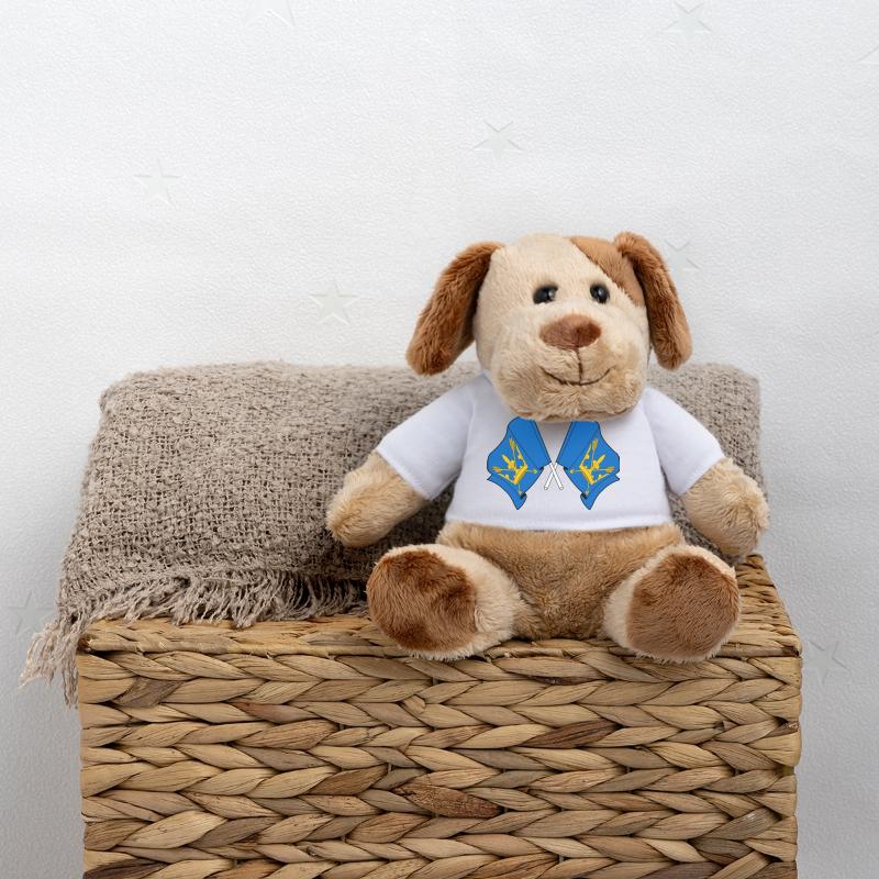 Drapeaux du Suffolk croisés Chien en peluche Helge MiniFeet®