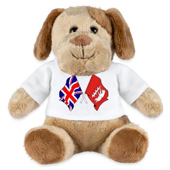 Warwickshire & Großbritannien - MiniFeet® Hund Helge - Weiß - Vorne