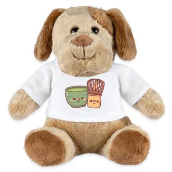 Meilleure amie mignonne matcha et fouet - Chien en peluche Helge MiniFeet® - blanc - Devant