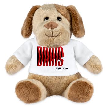 DARTS Game on - MiniFeet® Dog Helge - white - Front