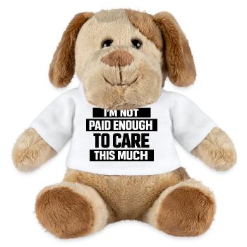 Funny Saying Office Job Work - MiniFeet® Dog Helge - white - Front