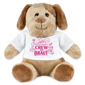 Crew der Braut – JGA Cruise Kreuzfahrt - MiniFeet® Hund Helge - Weiß - Vorne