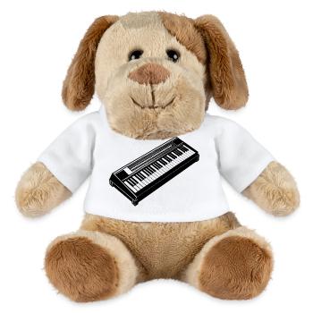 Electronic Keyboard - MiniFeet® Dog Helge - white - Front
