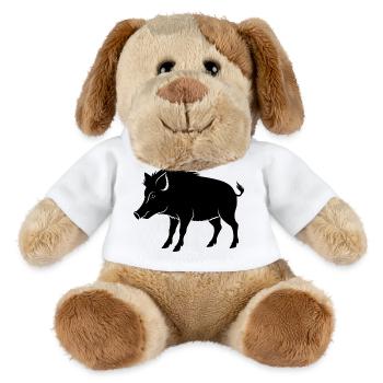 Wildschwein - MiniFeet® Hund Helge - Weiß - Vorne