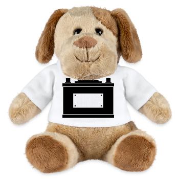 Autobatterie - MiniFeet® Hund Helge - Weiß - Vorne