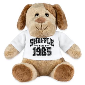 Mischen Sie wie ein Vintage-Jubiläumsgeschenk von 1985 - MiniFeet® Hund Helge - Weiß - Vorne