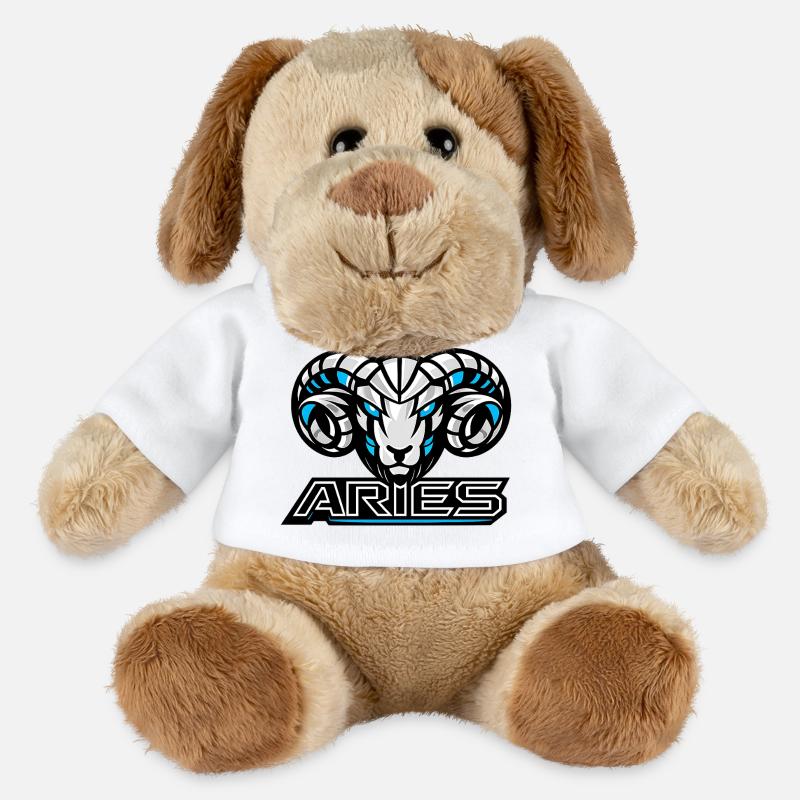 Ariete_raster - Chien en peluche Helge MiniFeet® - blanc