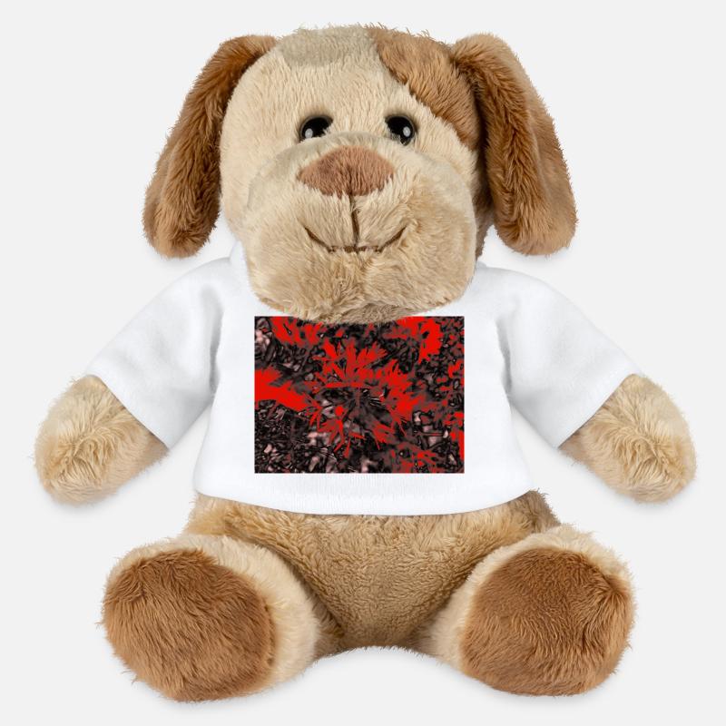 Crimson Branches in Noir Bloom - MiniFeet® Hund Helge - Weiß