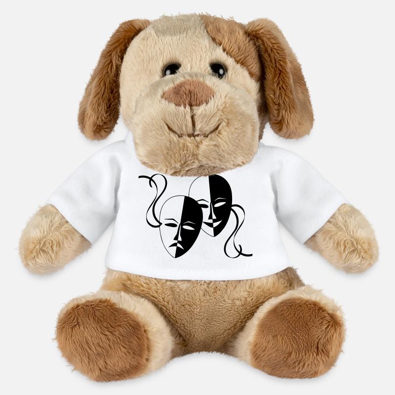 Masque, Masques, Masqué, - Chien en peluche Helge MiniFeet® - blanc