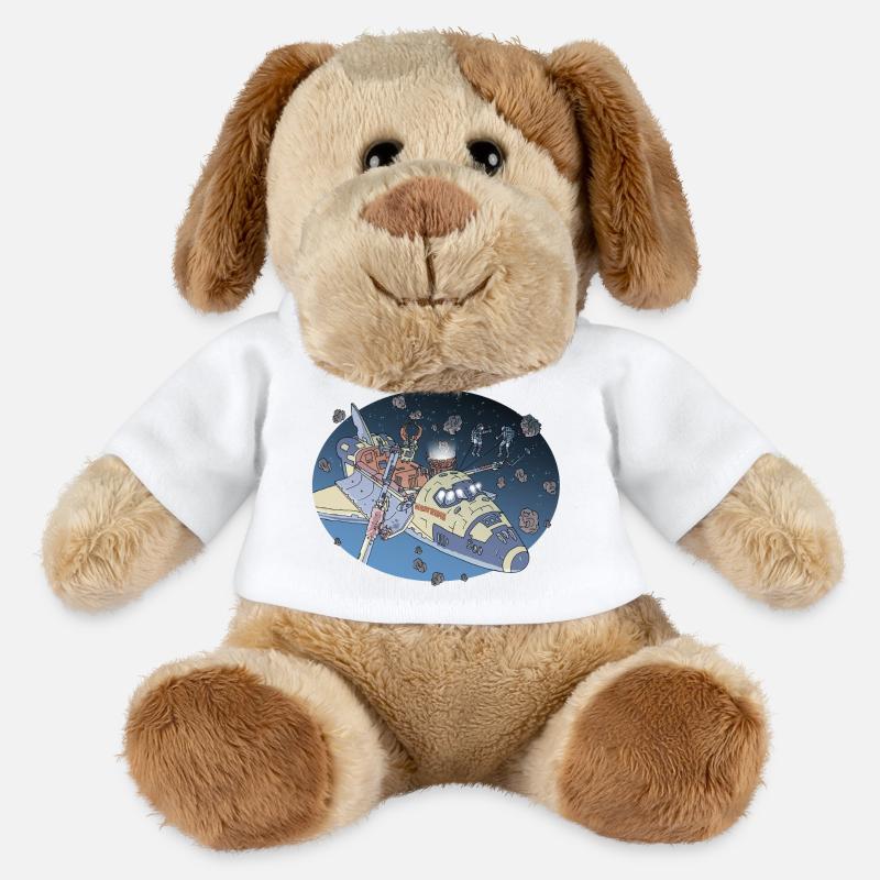 Space Adventure - Chien en peluche Helge MiniFeet® - blanc