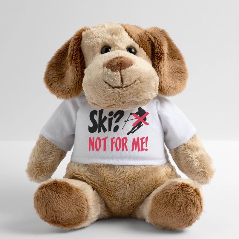 I hate Ski Chien en peluche Helge MiniFeet®