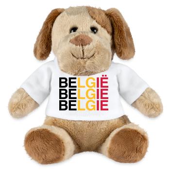 BELGIE Drapeau Belge - Belgique - Belgique 2024 - Chien en peluche Helge MiniFeet® - blanc - Devant