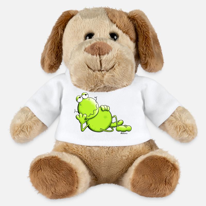 Verträumter Frosch - MiniFeet® Hund Helge - Weiß