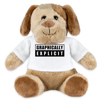warning - MiniFeet® Dog Helge - white - Front