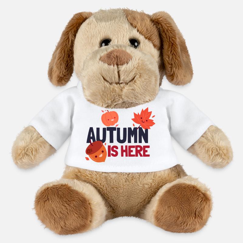 Der Herbst ist da - MiniFeet® Hund Helge - Weiß