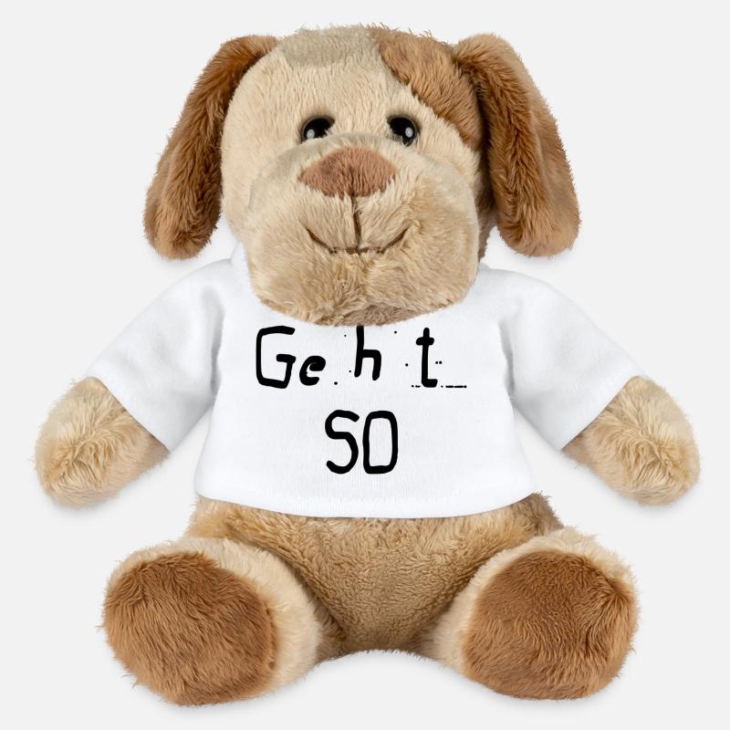 Ça se passe comme ça - Chien en peluche Helge MiniFeet® - blanc